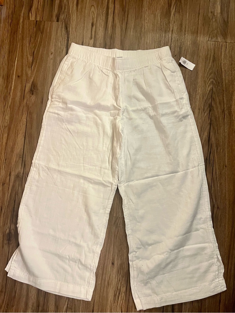 Old Navy - Pull-on Wide Leg 100% Cotton Pants (Petite L)
